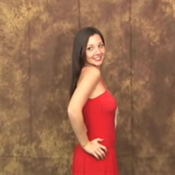 Christina-Model-Red Dress
